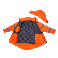 Wasserdichtes Winter-Fleece-Hoodie reflektiert Sicherheit Hi-Vis-Jacke